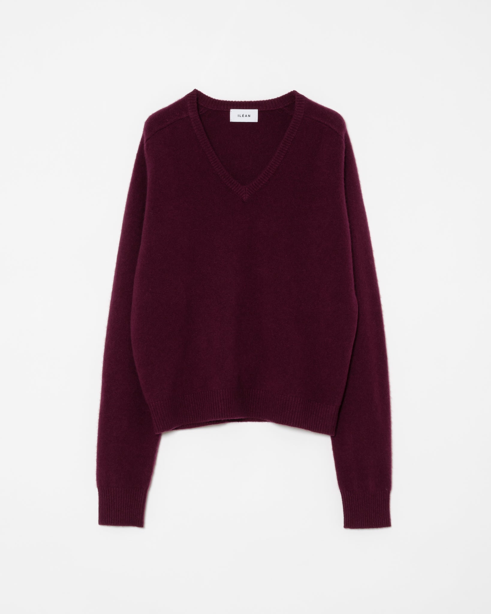 AUTHENTIC CASHMERE V-NECK KNIT – ILEAN