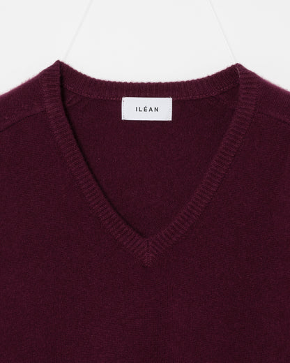 AUTHENTIC CASHMERE V-NECK KNIT