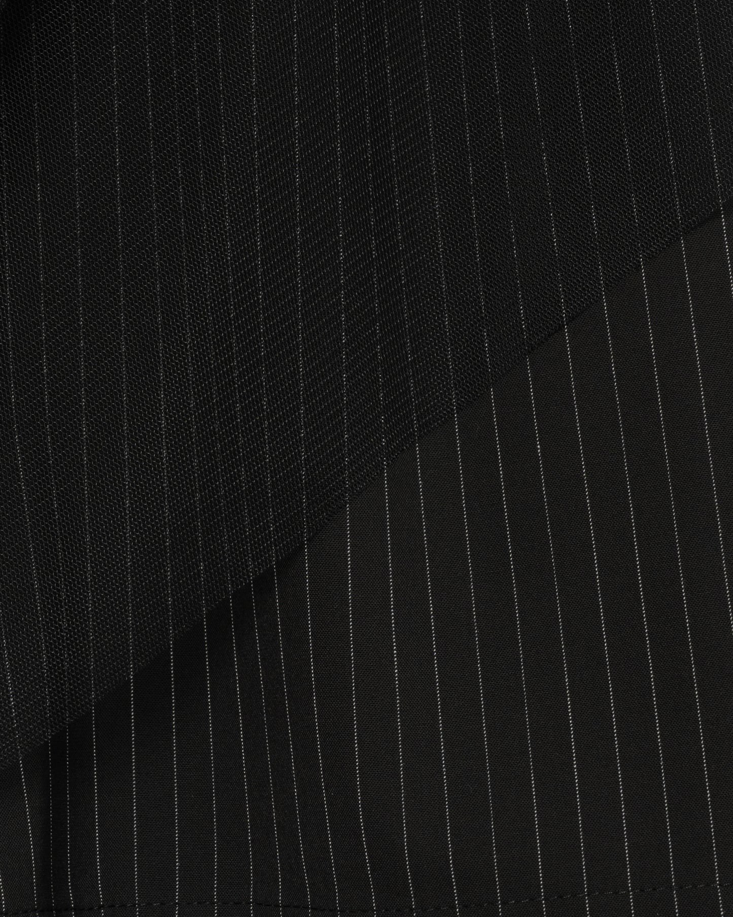 Tulle Layered Modular Stripe Slacks