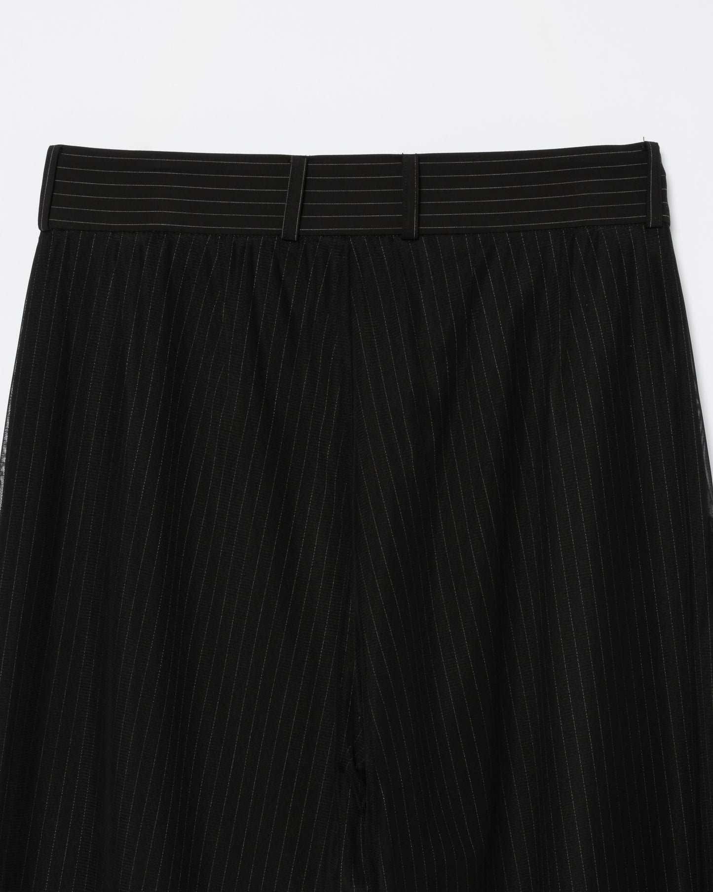 Tulle Layered Modular Stripe Slacks