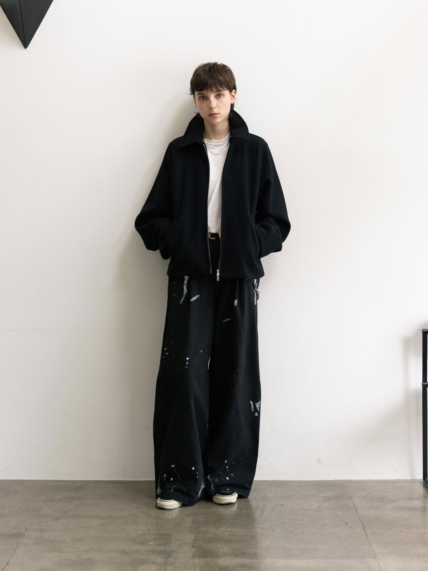 Refined Wool Short Blouson