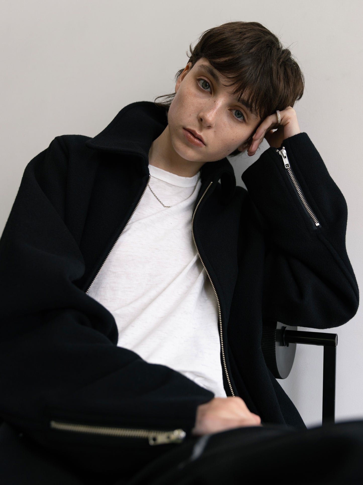 Refined Wool Short Blouson