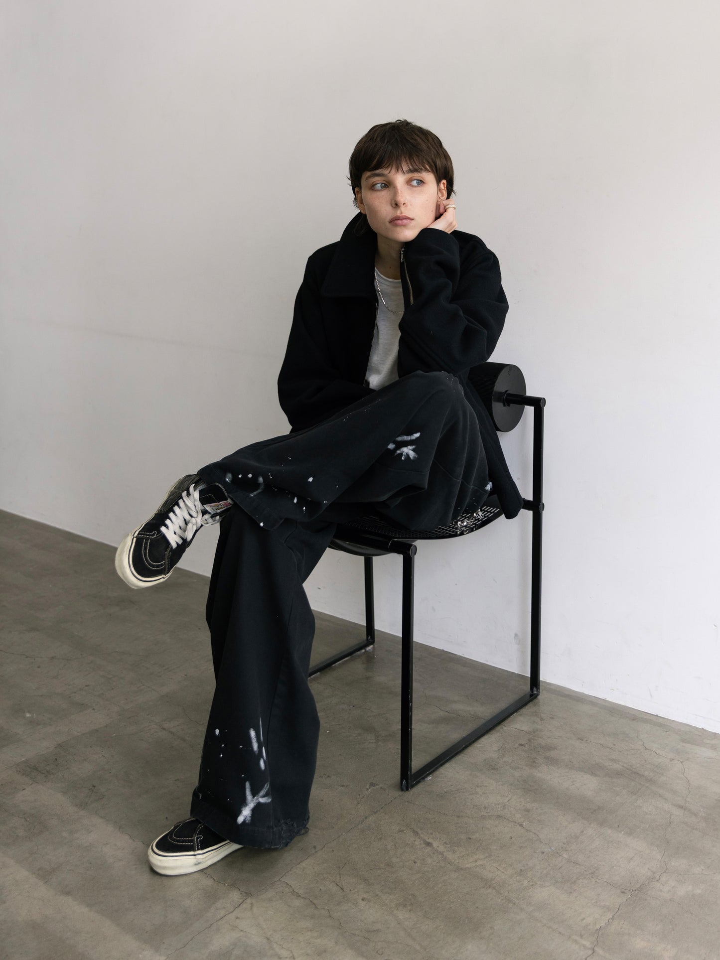 Refined Wool Short Blouson