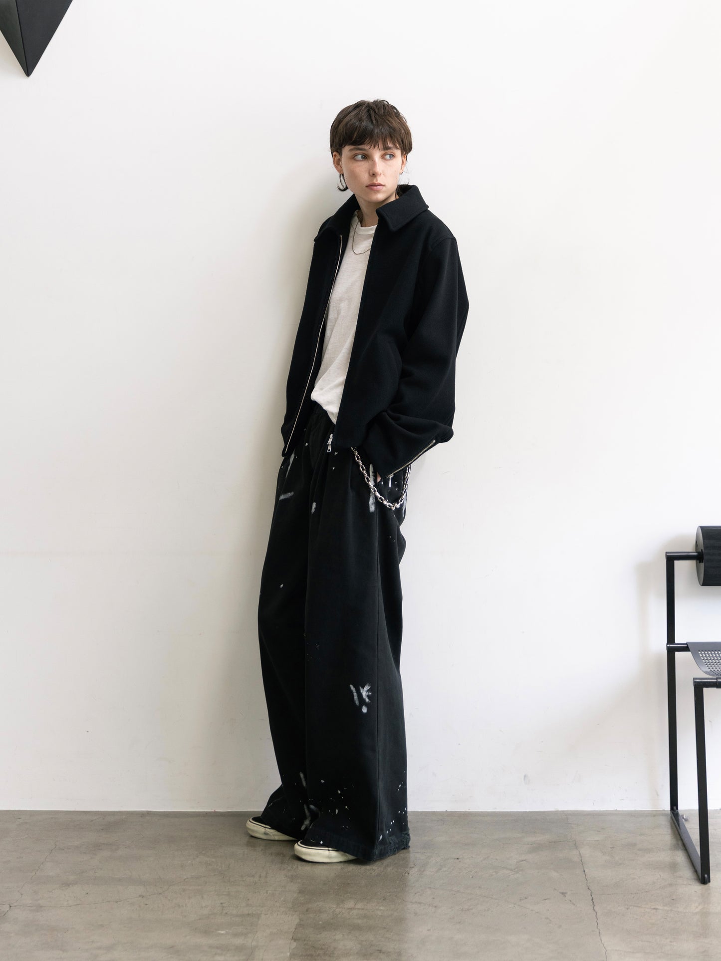 Refined Wool Short Blouson