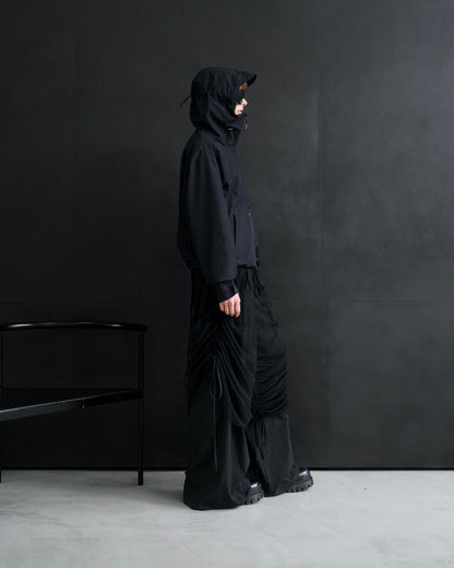 Tulle Layered Modular Stripe Slacks