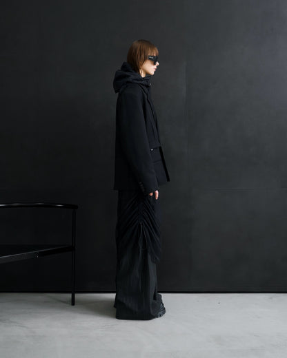 WOOL DOUBLE-BREASTED MODULAR JACKET