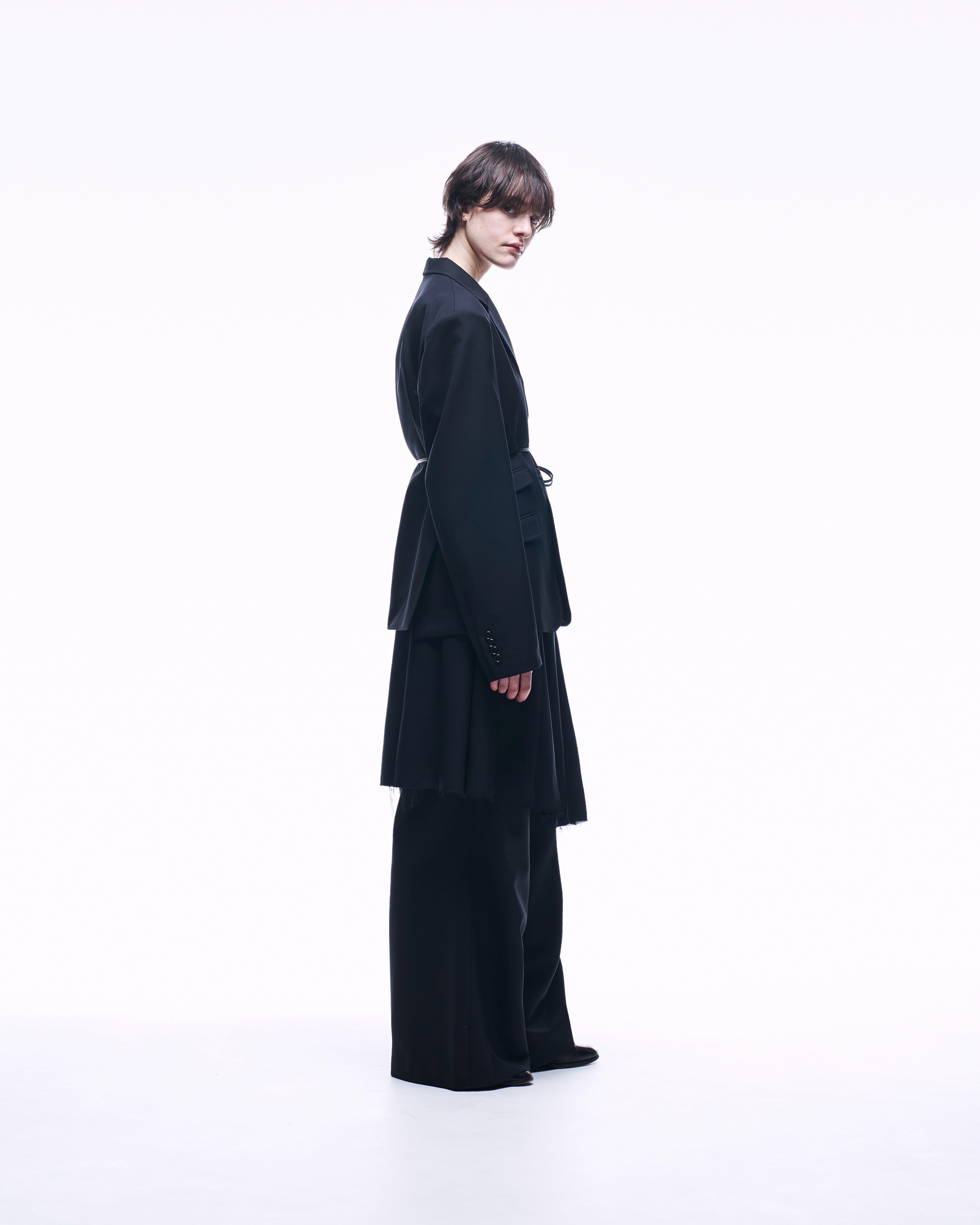 ASYMMETRY WOOL WRAP SKIRT – ILEAN