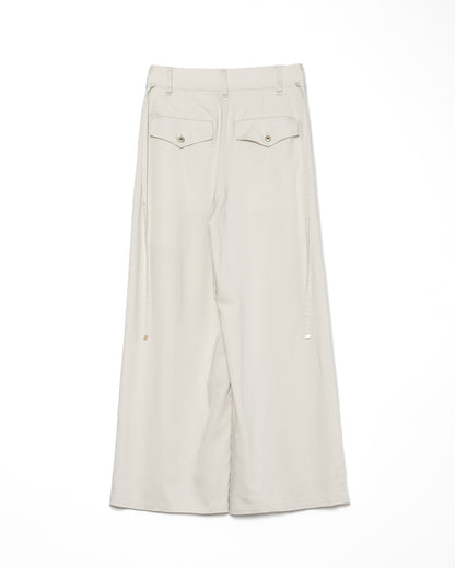 Authentic Linen Wide Slacks / IVORY