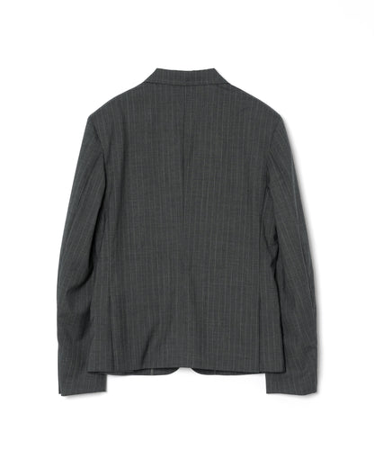 3B SINGLE-BREASTED WOOL JACKET / GRAY