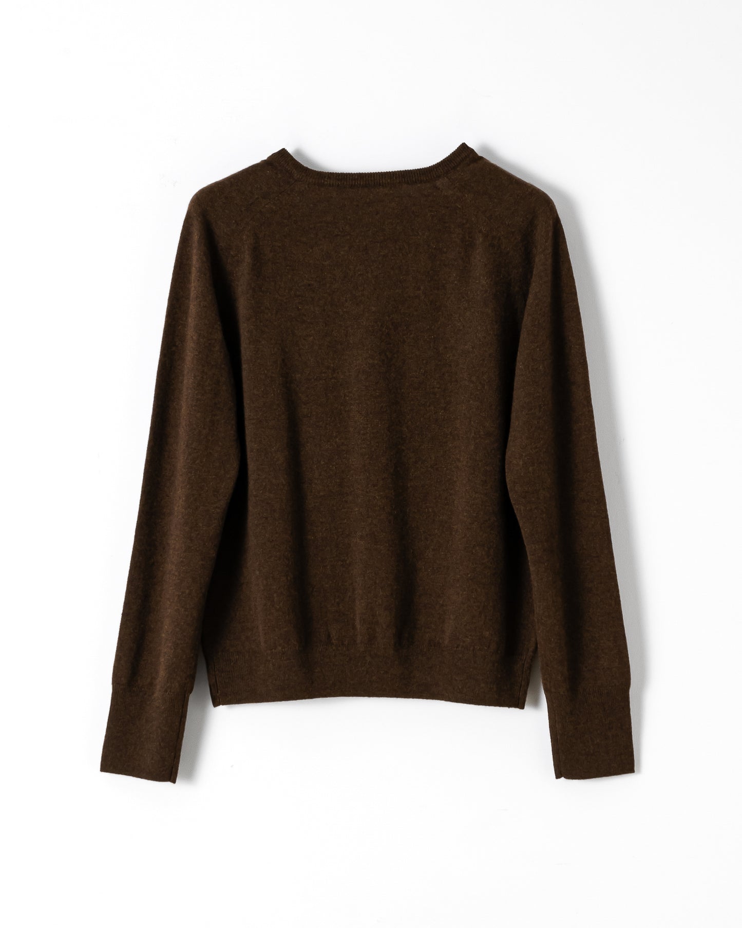 CASHMERE V-NECK KNIT / BROWN