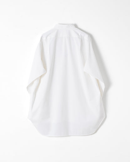 OVERSIZE HIGH FUNCTIONALITY LONG SHIRT / WHITE