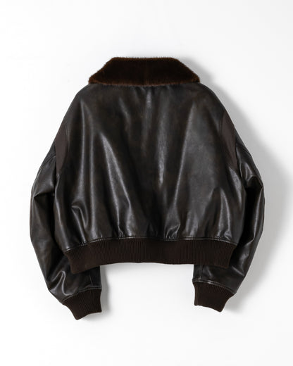 2WAY VOLUME FLIGHT JACKET / BROWN