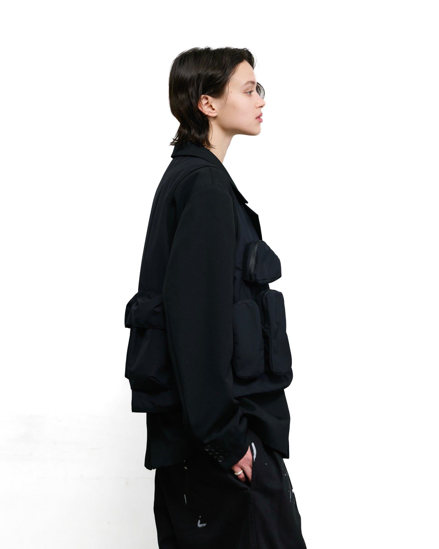 URBAN UTILITY VEST _ +phenix GORE-TEX WINDSTOPPER / BLACK