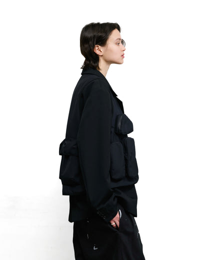 URBAN UTILITY VEST _ +phenix GORE-TEX WINDSTOPPER / BLACK