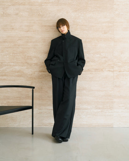 WOOL DOUBLE-BREASTED MODULAR JACKET