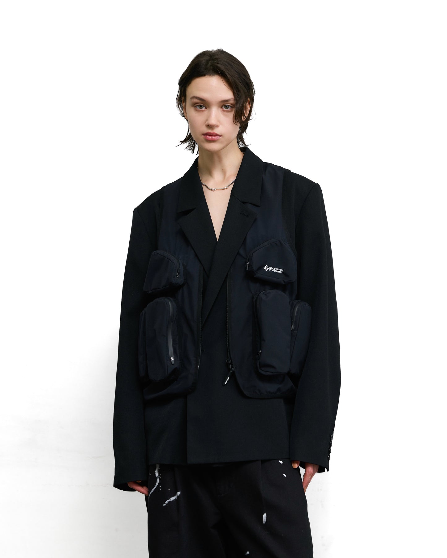 URBAN UTILITY VEST _ +phenix GORE-TEX WINDSTOPPER / BLACK