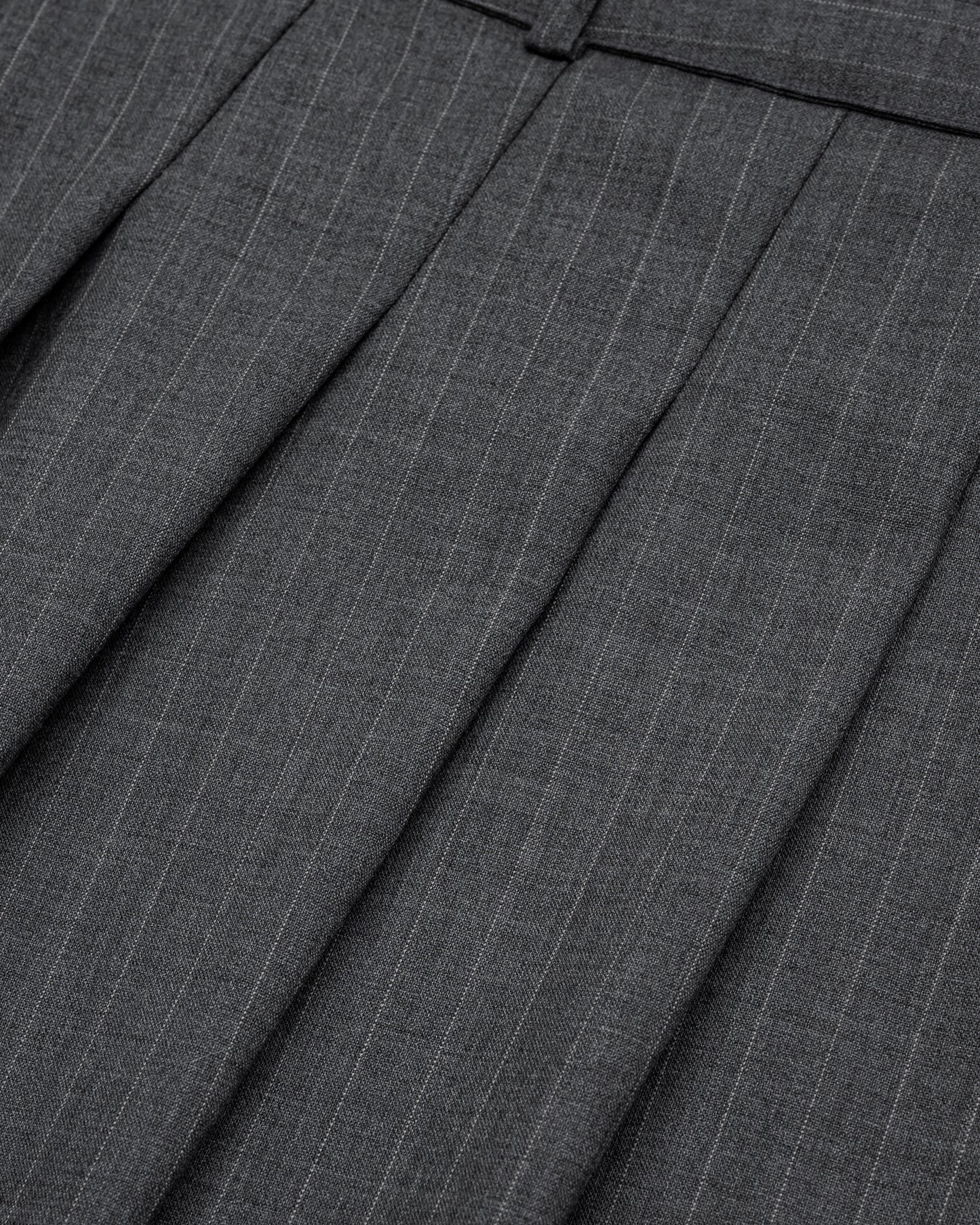 ASYMMETRY WOOL WRAP SKIRT / GRAY