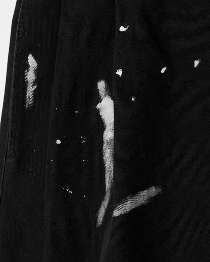 DICKIES EXCLUSIVE FOR ILÉAN VINTAGE PAINT BAGGY PANTS / BLACK