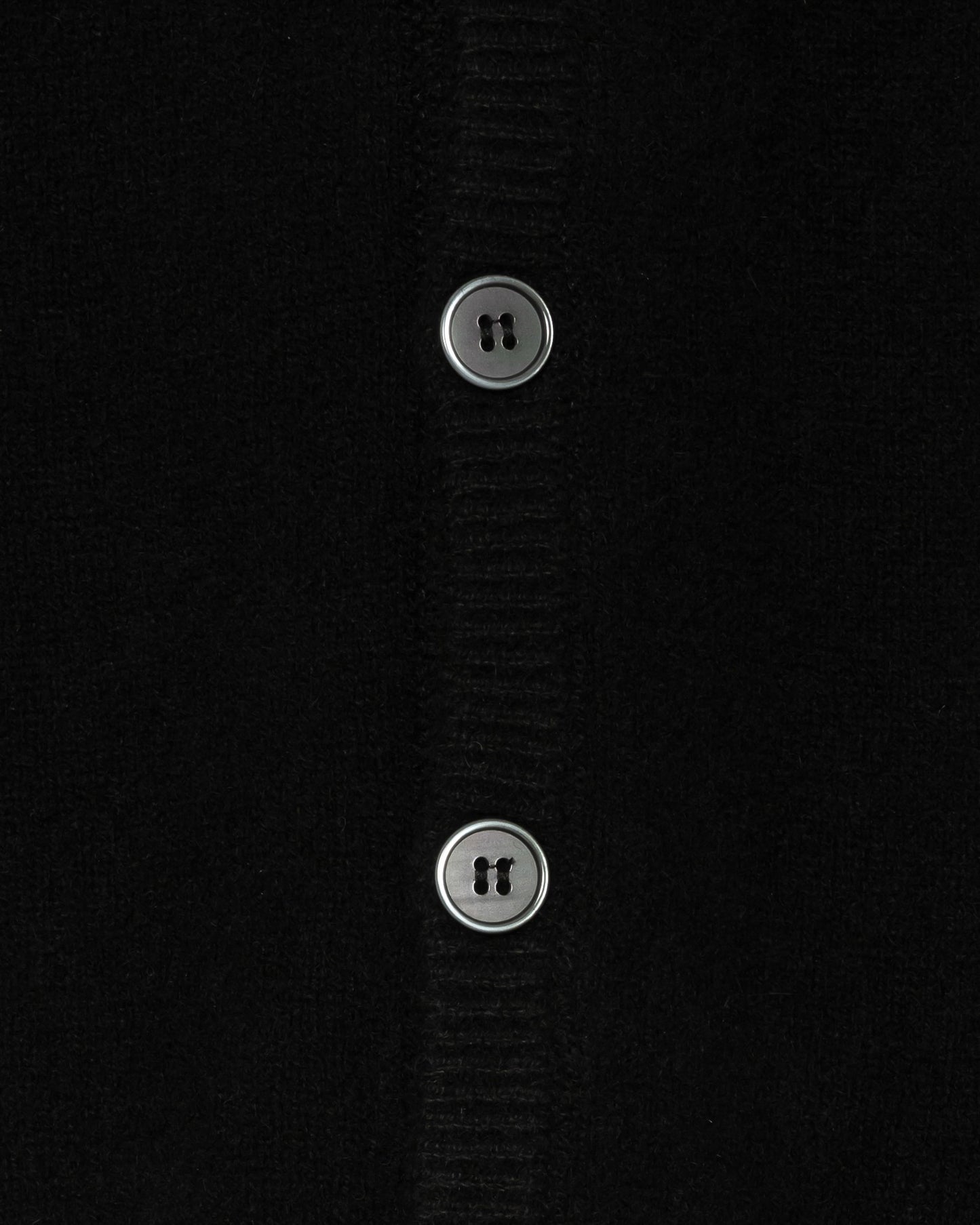 AUTHENTIC CASHMERE CARDIGAN / BLACK