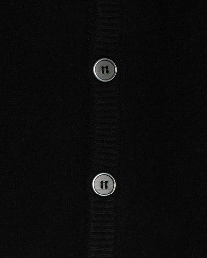 AUTHENTIC CASHMERE CARDIGAN / BLACK