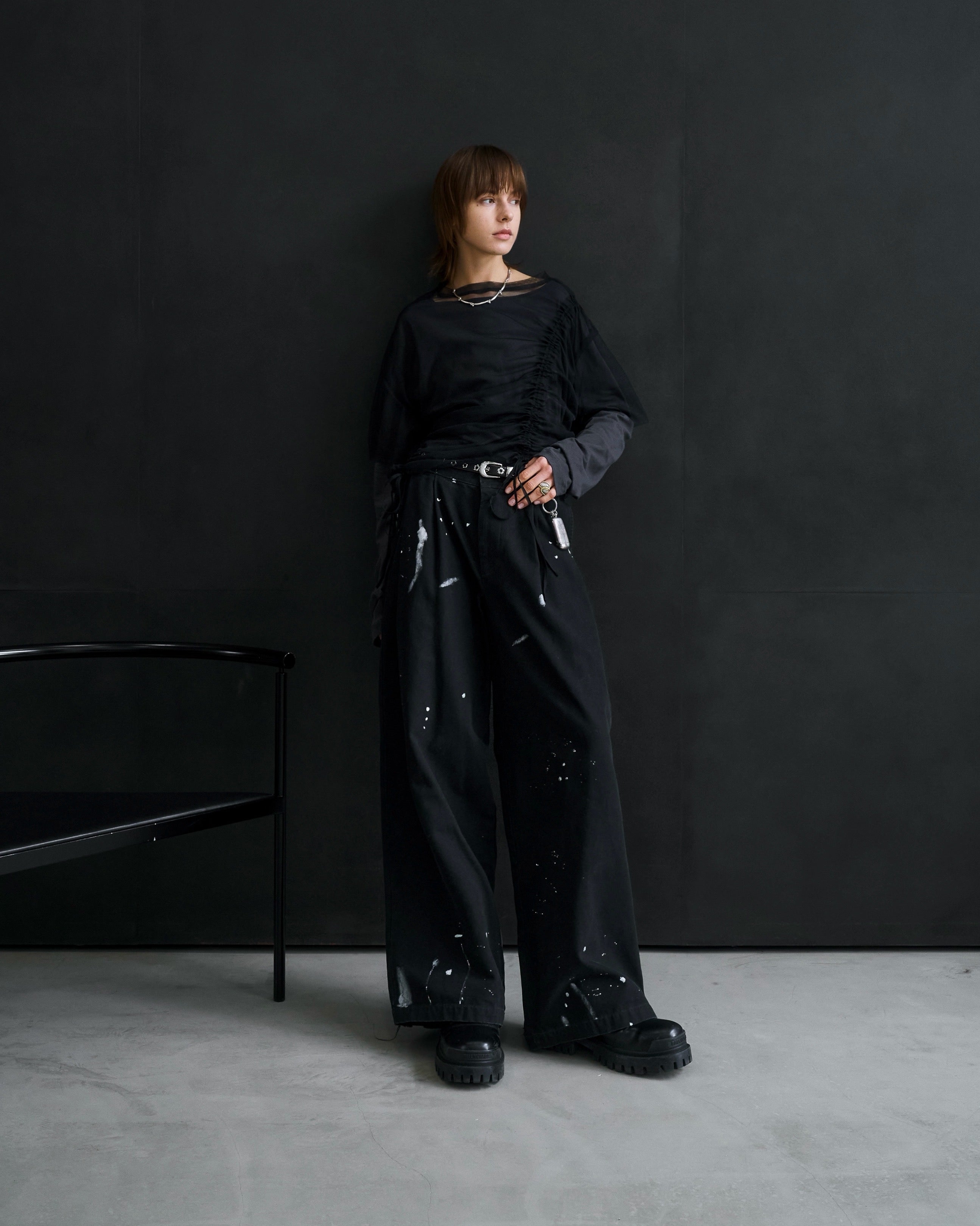 Tulle Modular Layered Long Sleeve T-Shirt ⁡ – ILEAN