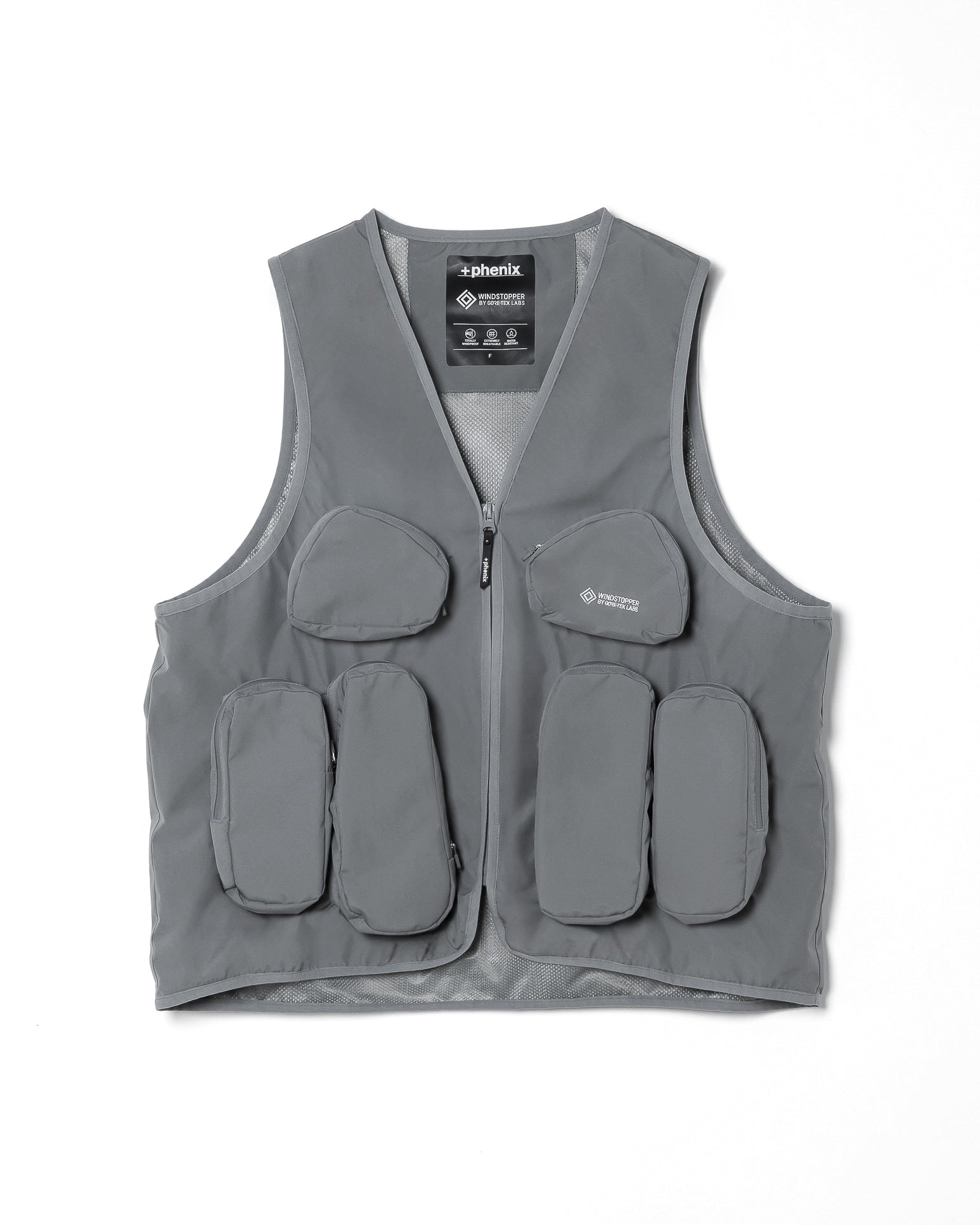 URBAN UTILITY VEST _ +phenix GORE-TEX WINDSTOPPER / GRAY – ILEAN