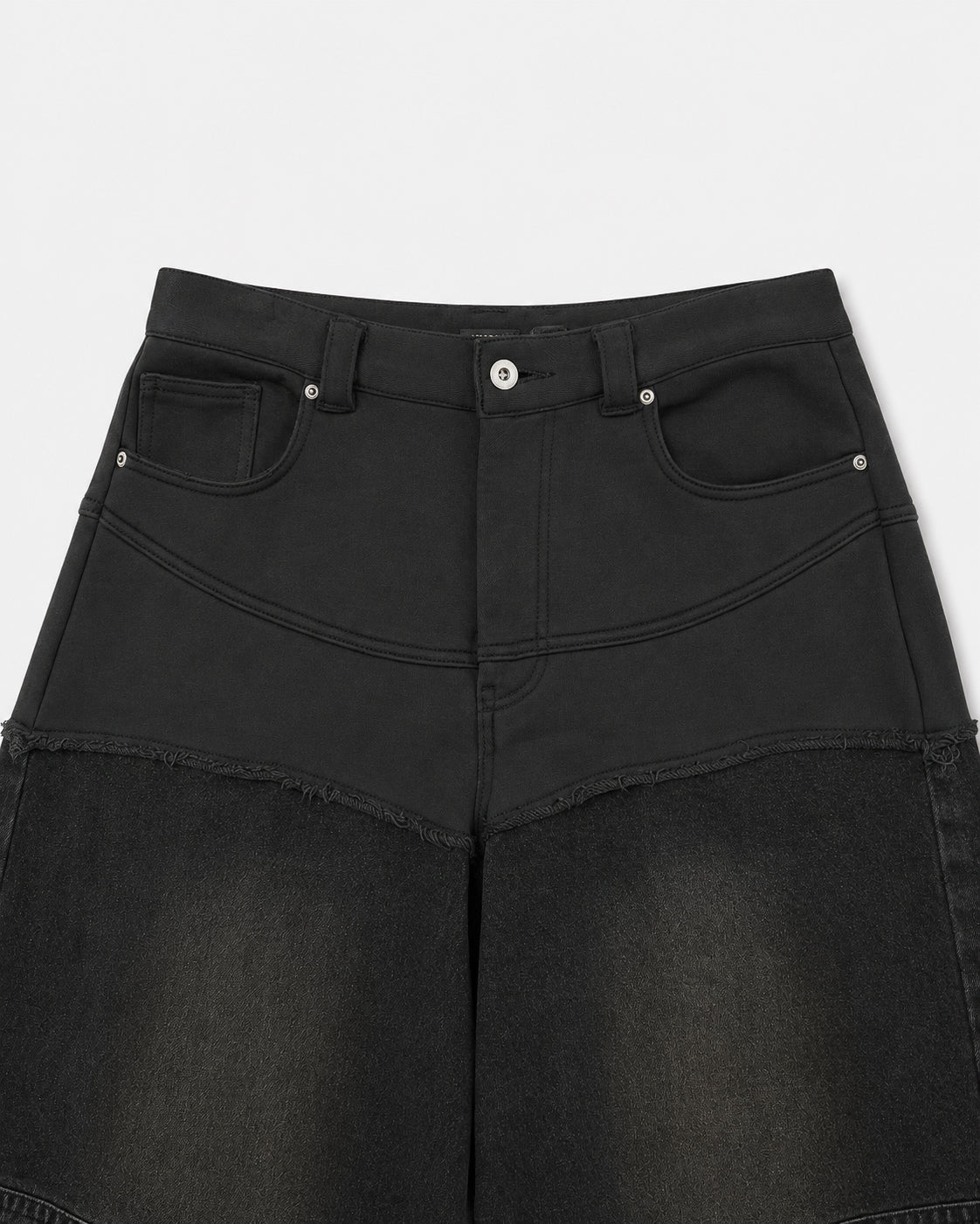 HYBRID DOCKING DENIM PANTS / BLACK