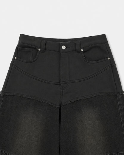 HYBRID DOCKING DENIM PANTS / BLACK