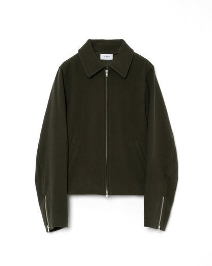 REFINED WOOL SHORT BLOUSON / KHAKI