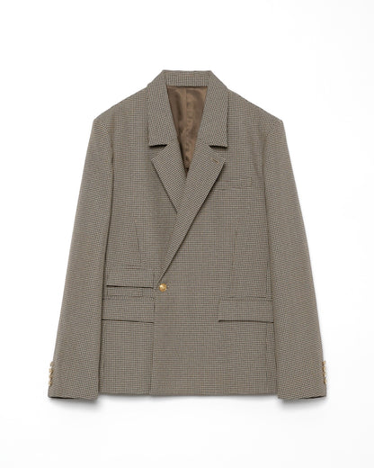WOOL DOUBLE-BREASTED MODULAR JACKET