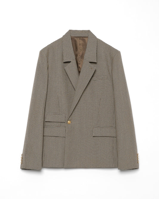 WOOL DOUBLE-BREASTED MODULAR JACKET