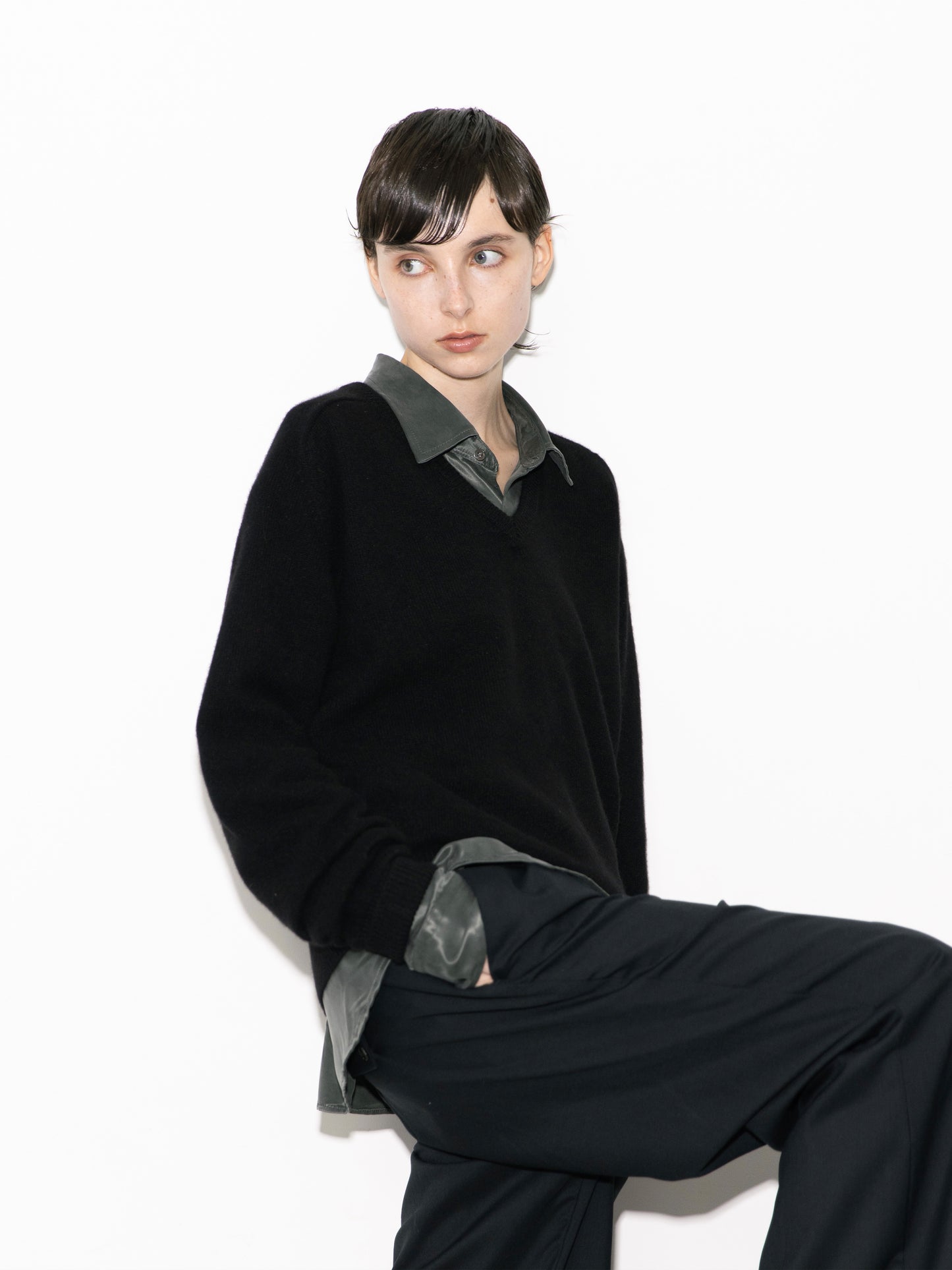 Authentic Cashmere V-Neck Knit