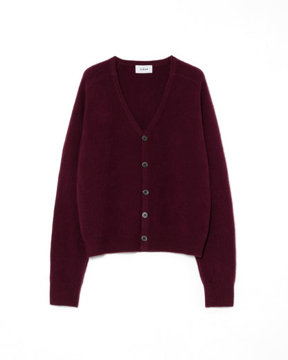 AUTHENTIC CASHMERE CARDIGAN / WINE