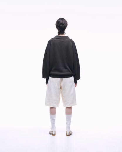COTTON WOOL SKIPPER KNIT POLO