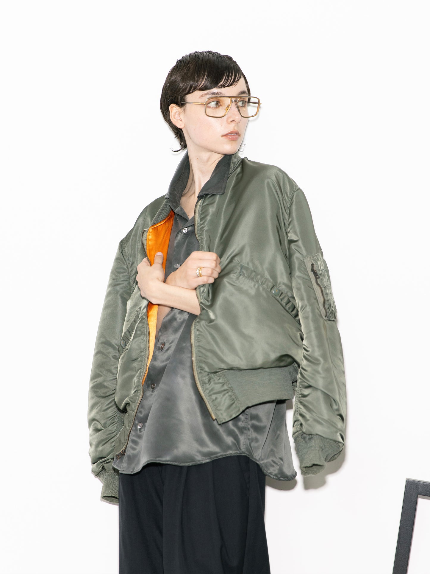 Refined Minimal Cupro Shirt