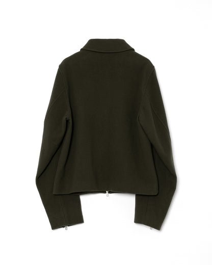 REFINED WOOL SHORT BLOUSON / KHAKI