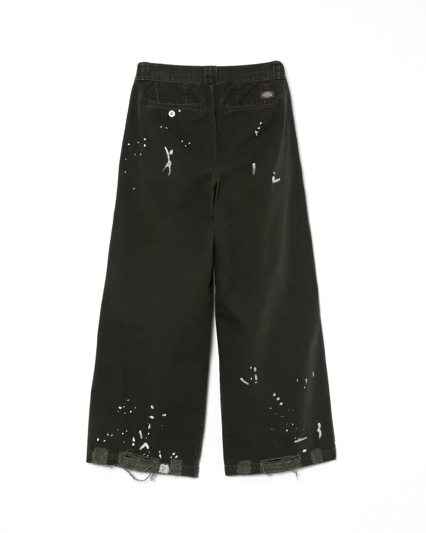 DICKIES EXCLUSIVE FOR ILÉAN VINTAGE PAINT BAGGY PANTS / CHARCOAL GRAY