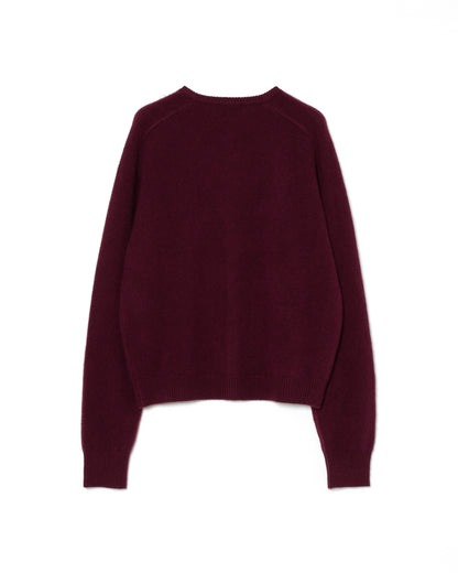 AUTHENTIC CASHMERE CARDIGAN / WINE