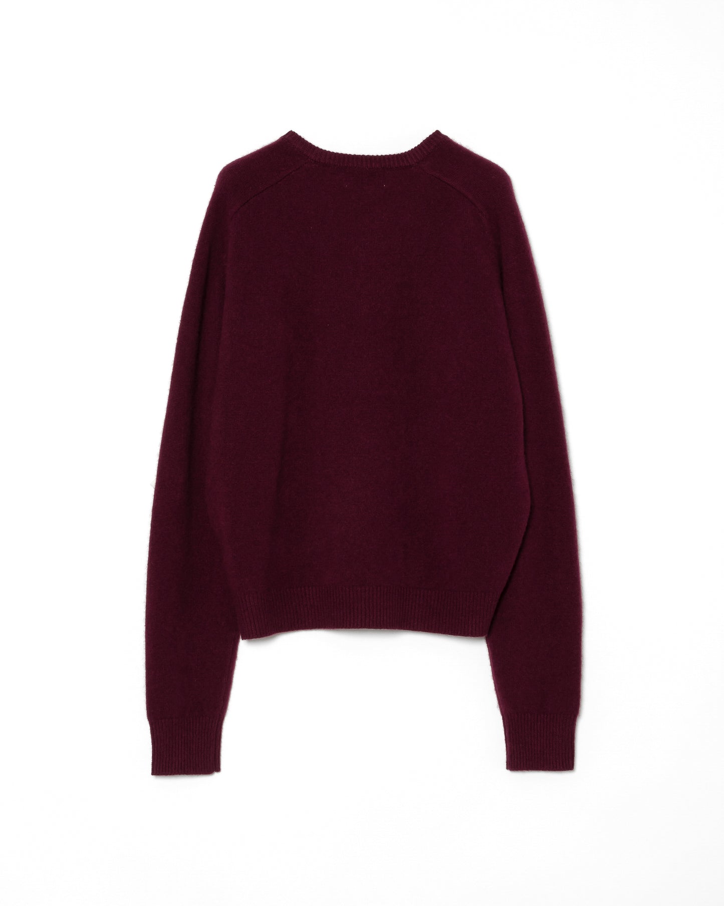 AUTHENTIC CASHMERE V-NECK KNIT / WINE
