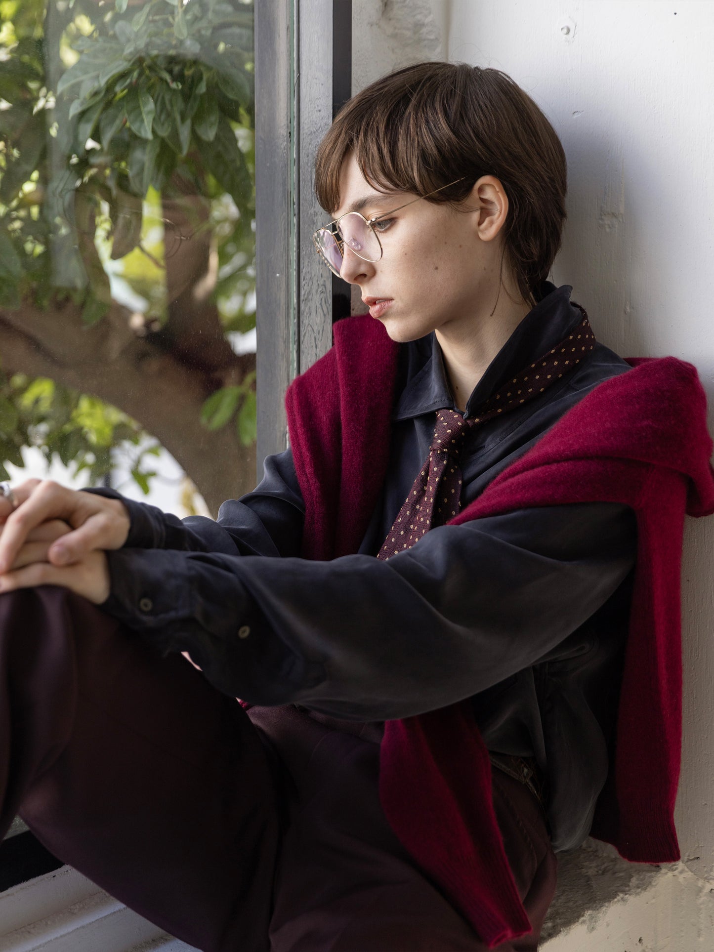 Refined Minimal Cupro Shirt