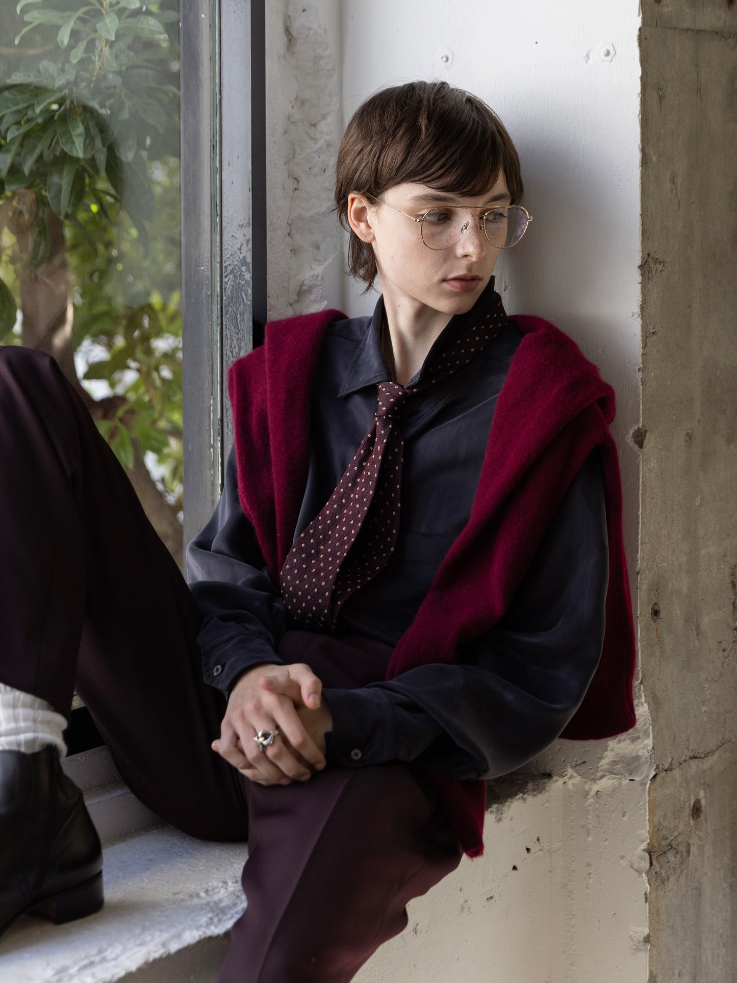 Refined Minimal Cupro Shirt