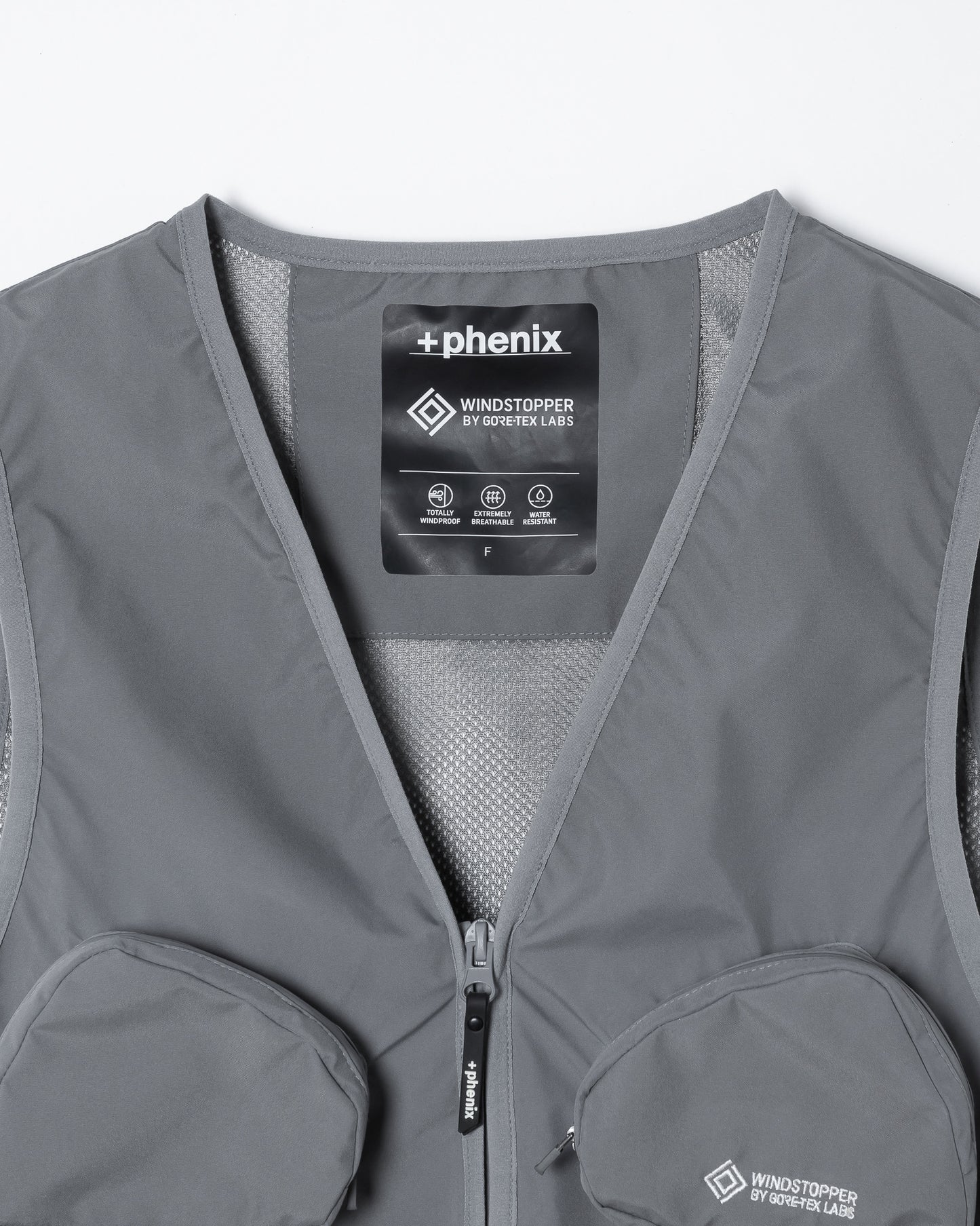 URBAN UTILITY VEST _ +phenix GORE-TEX WINDSTOPPER / GRAY