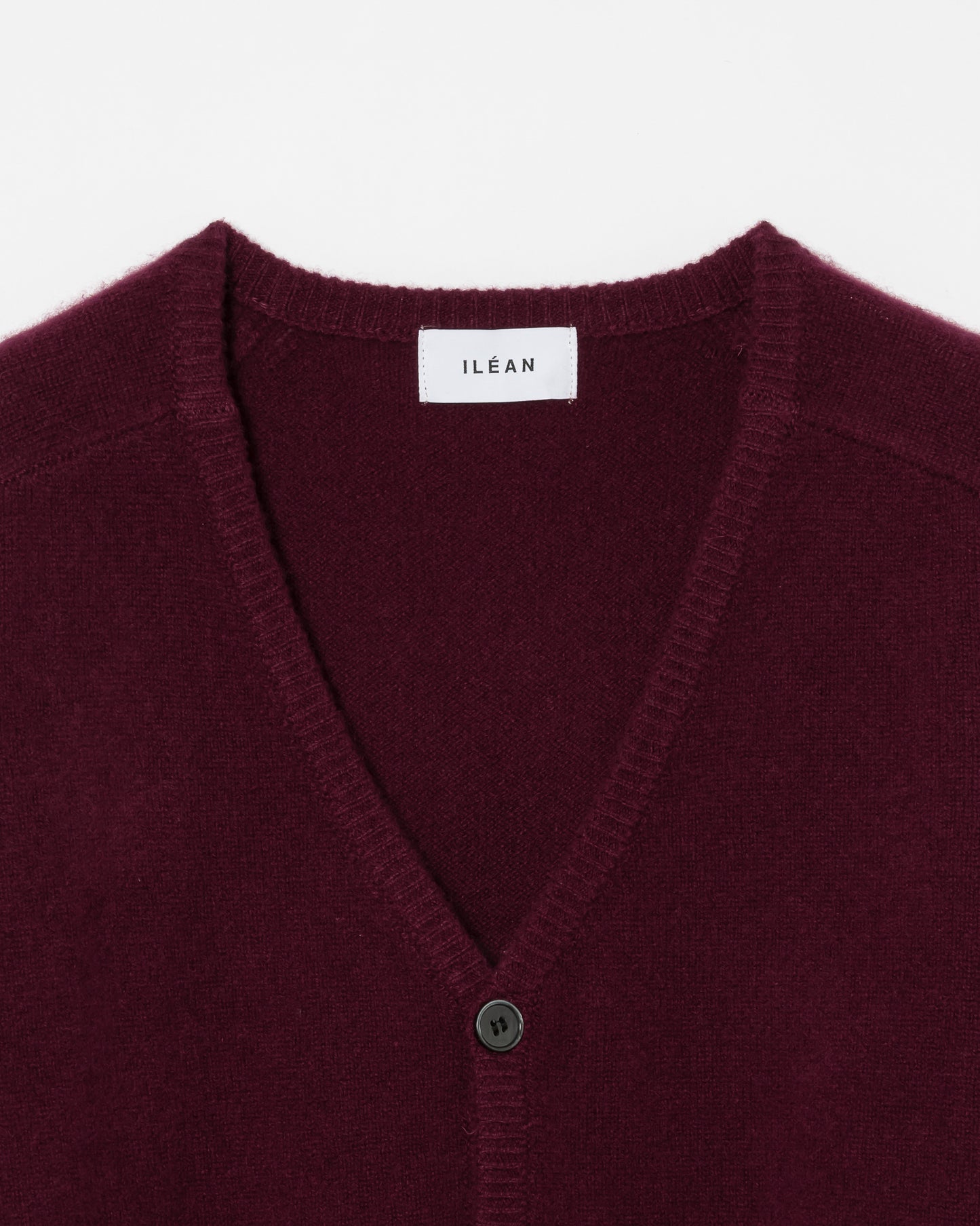 AUTHENTIC CASHMERE CARDIGAN / WINE