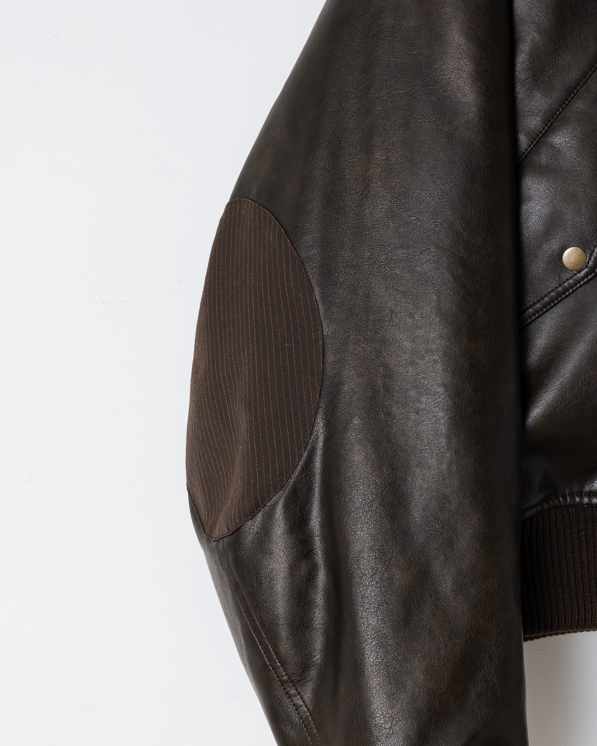 2WAY VOLUME FLIGHT JACKET / BROWN – ILEAN