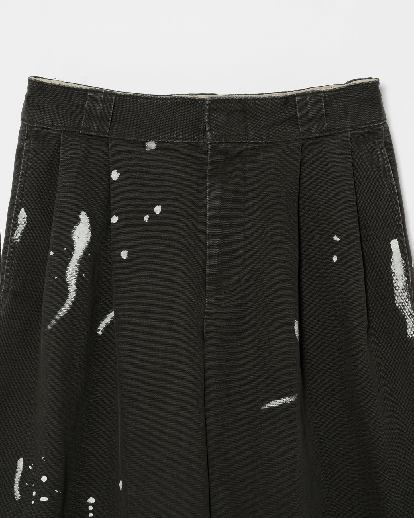 DICKIES EXCLUSIVE FOR ILÉAN VINTAGE PAINT BAGGY PANTS / CHARCOAL GRAY