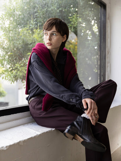 Refined Minimal Cupro Shirt