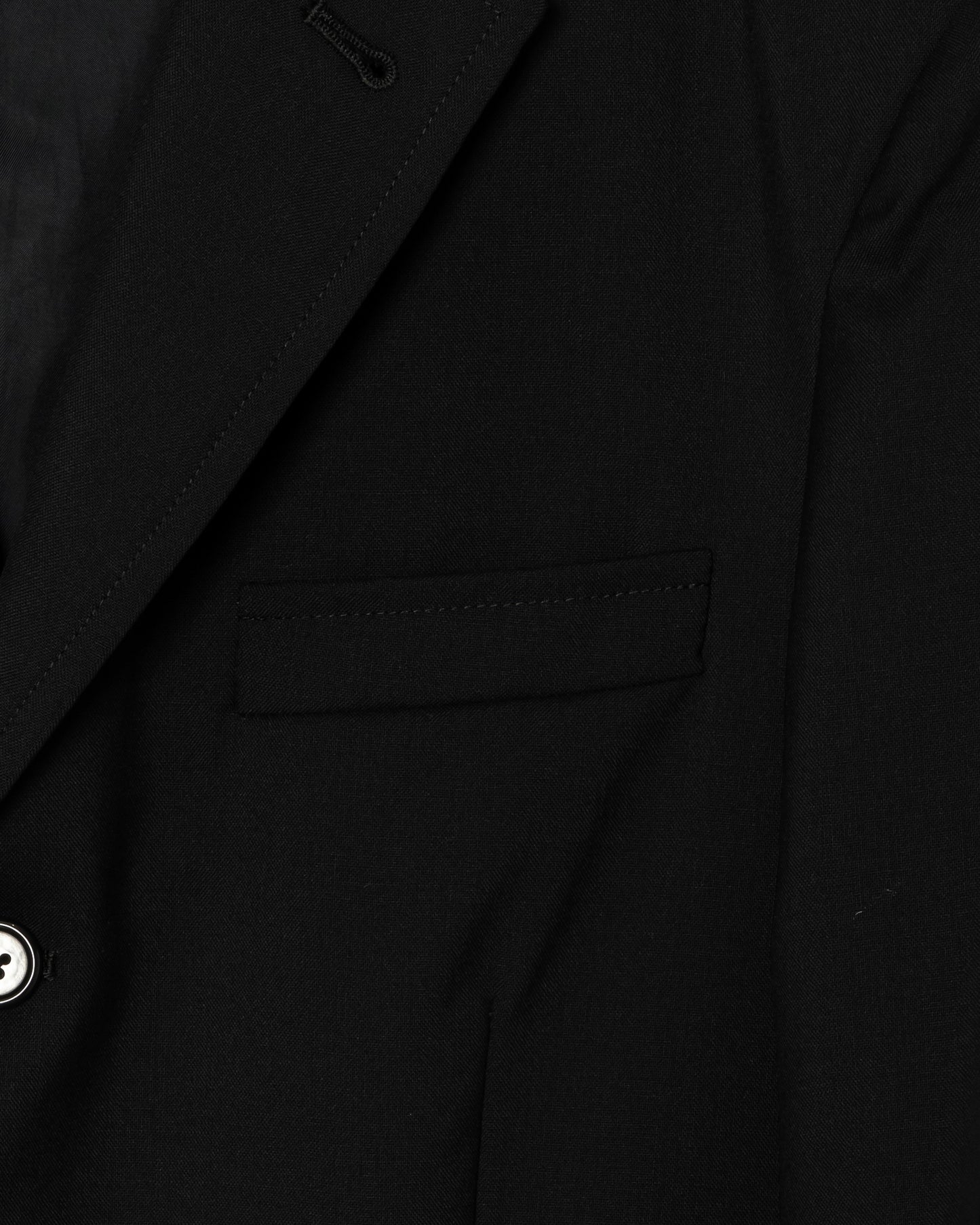 3B SINGLE-BREASTED WOOL JACKET / BLACK