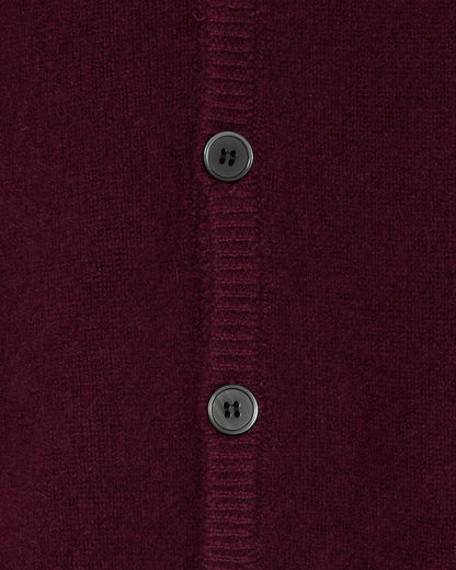 AUTHENTIC CASHMERE CARDIGAN / WINE