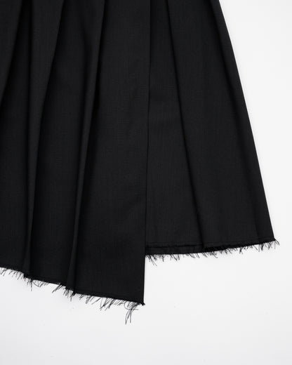 ASYMMETRY WOOL WRAP SKIRT / GRAY