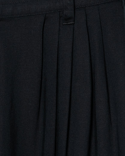AUTHENTIC LINEN WIDE SLACKS / NAVY